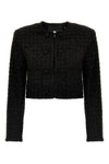 cropped bolero-style blazer made of bouclé fabric