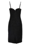 bouclé wool blend midi dress