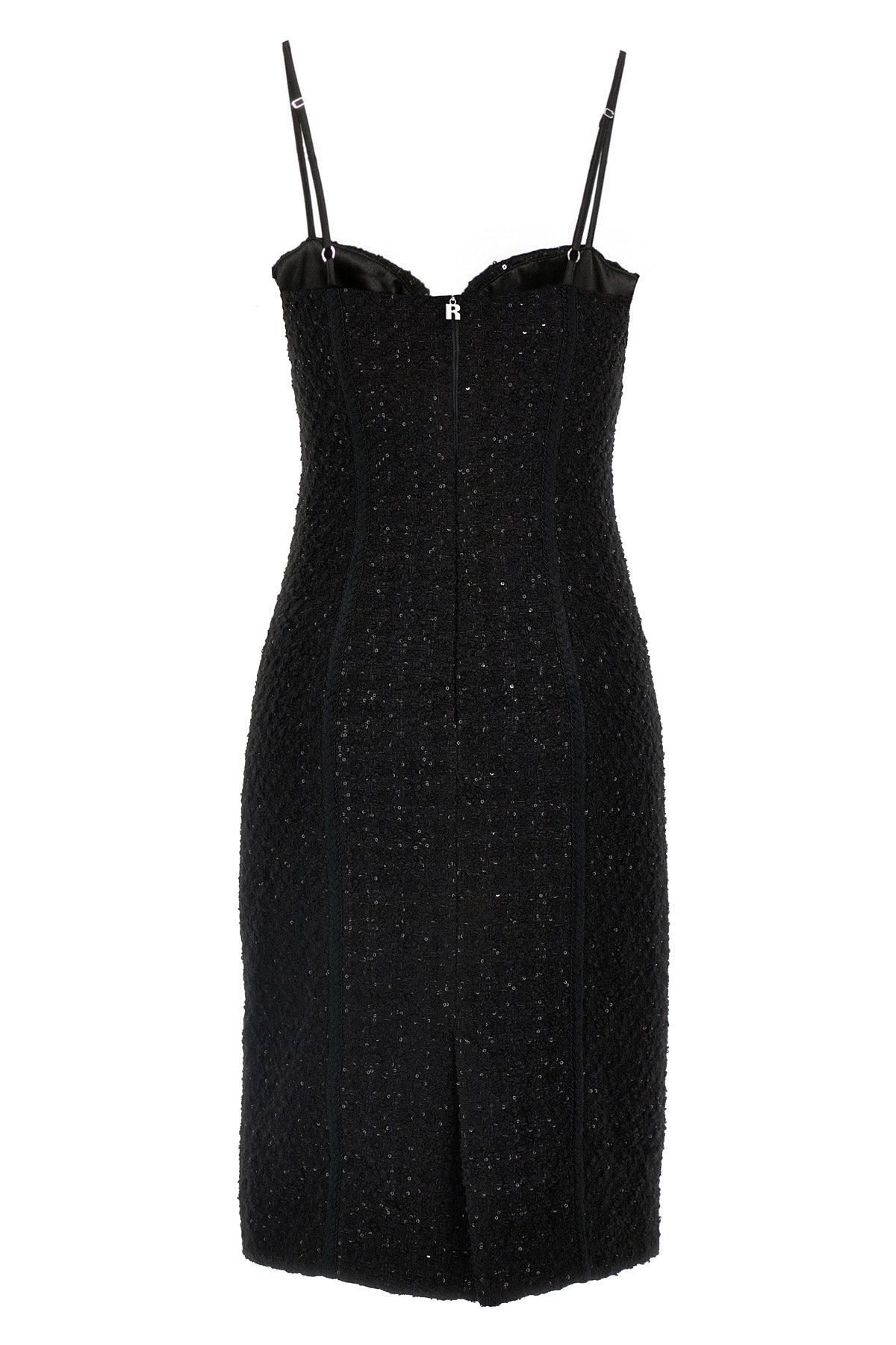 bouclé wool blend midi dress