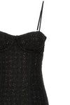 bouclé wool blend midi dress