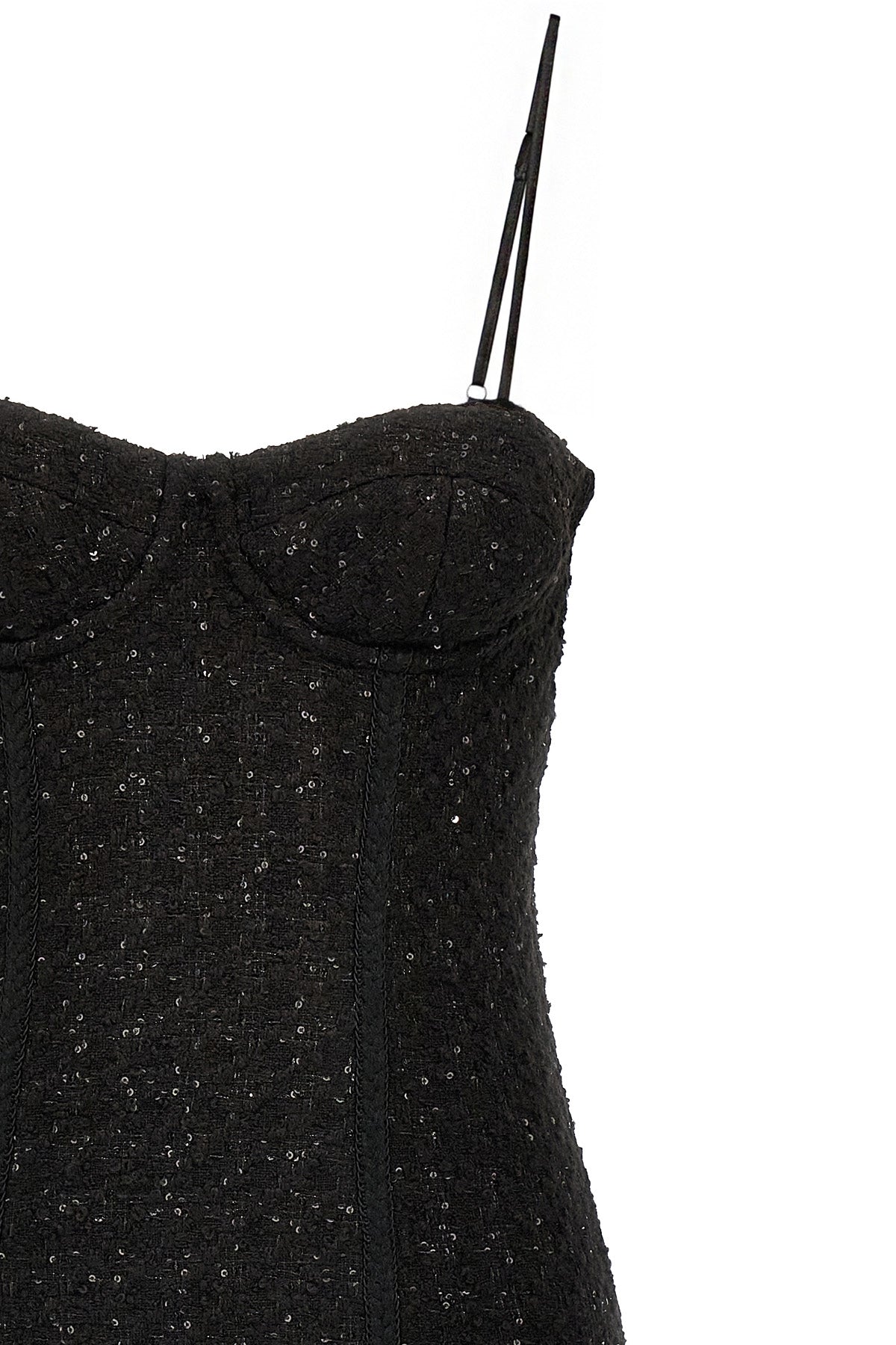 bouclé wool blend midi dress