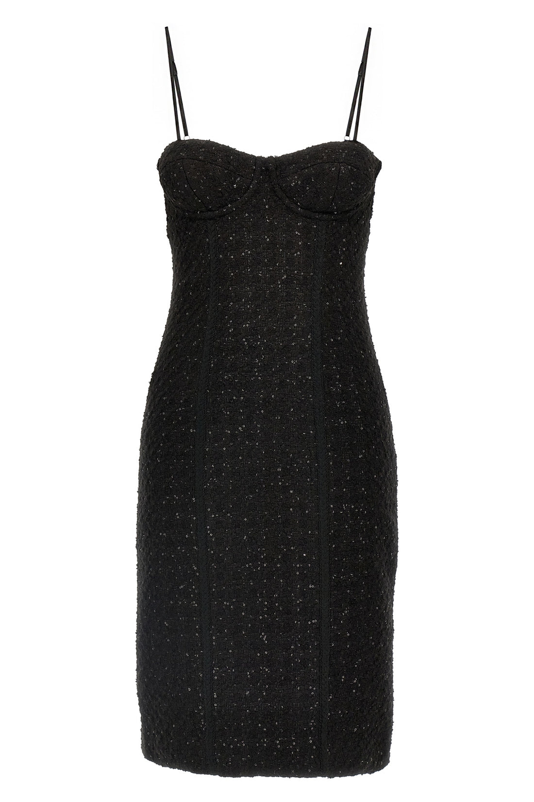 ROTATE BIRGER CHRISTENSEN 38 bouclé wool blend midi dress