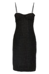 bouclé wool blend midi dress