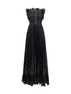 polka dot long dress
