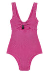 rotate birger christensen x reina olga crinkle one-piece swimsuit in stretch f