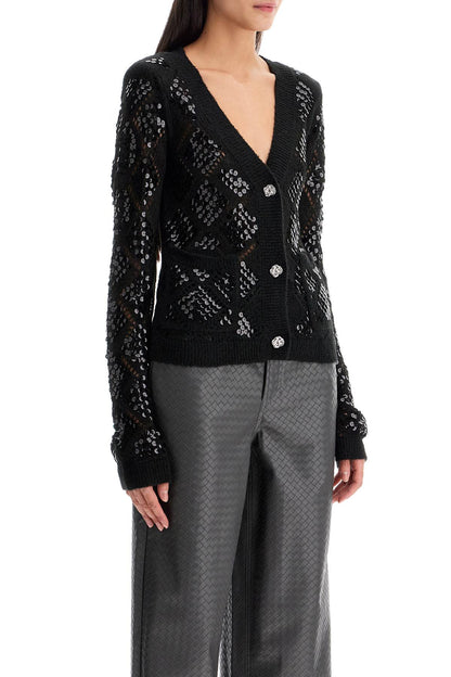 perforated cardigan with