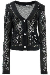 perforated cardigan with