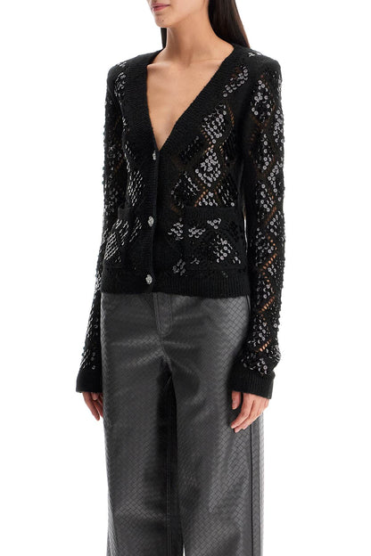 perforated cardigan with