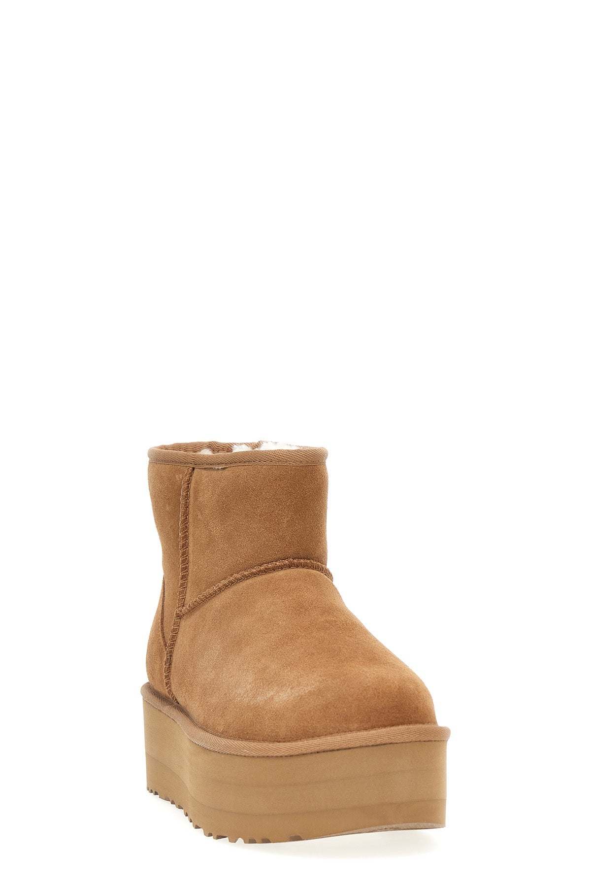 classic mini platform suede ankle boots