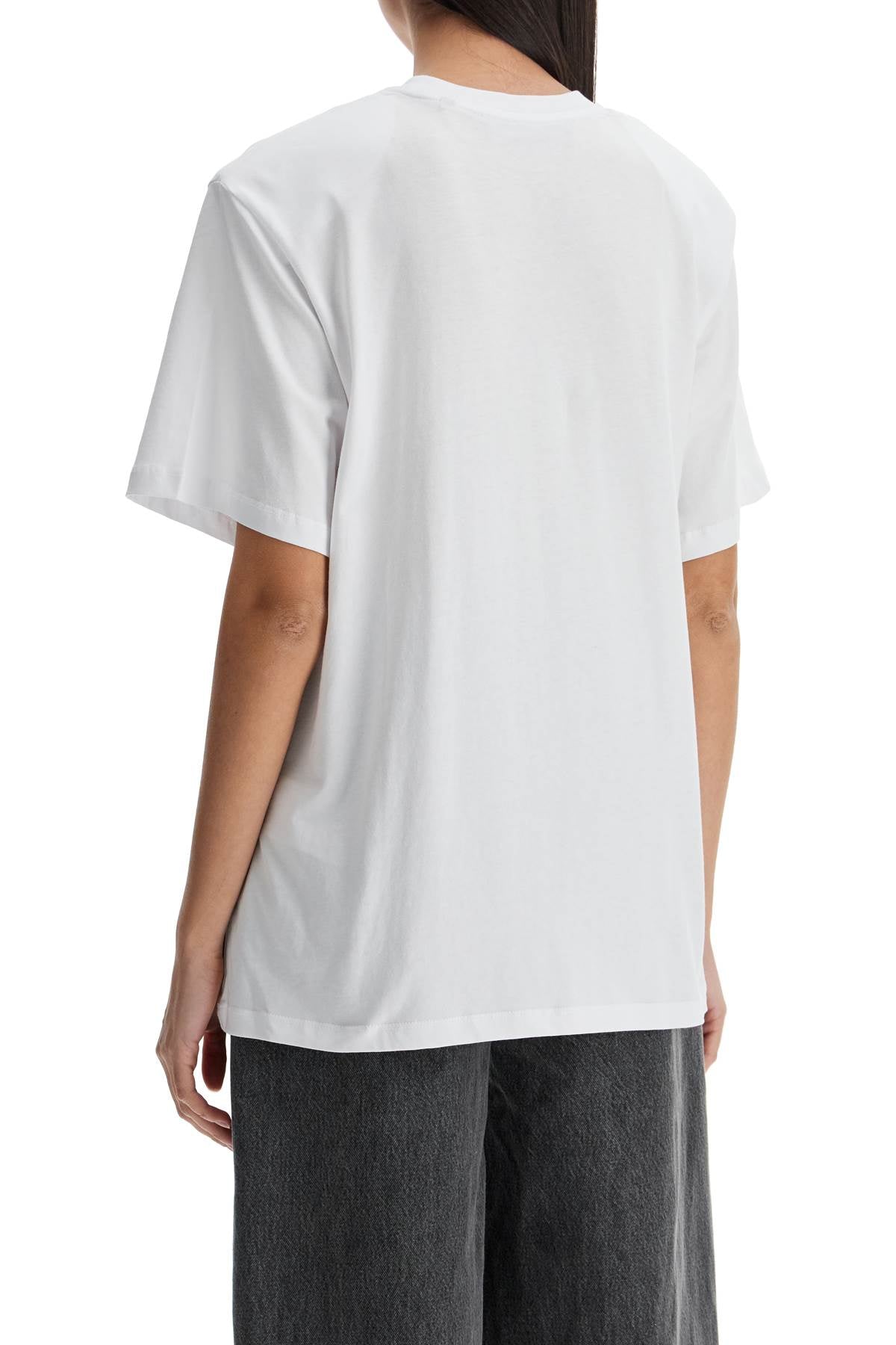 white organic cotton t-shirt with wide neck