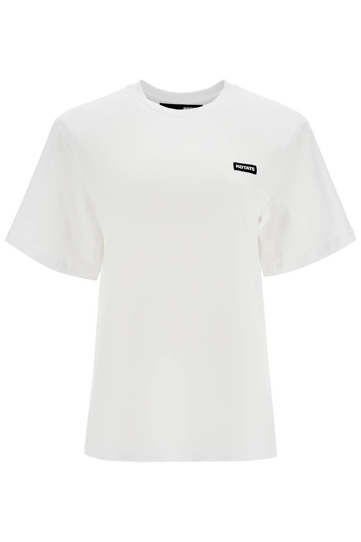 white organic cotton t-shirt with wide neck