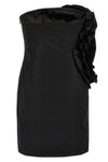 big flower mini dress in stretch cotton