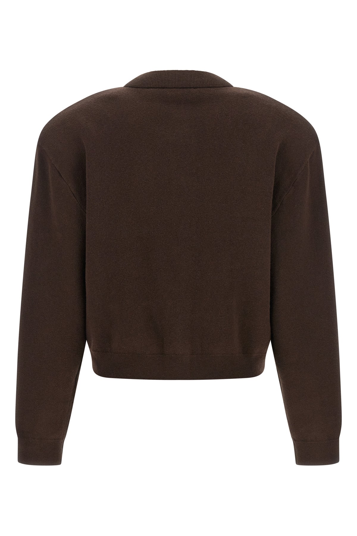 firm knit cashmere blend cotton cardigan