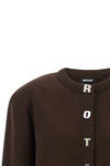 firm knit cashmere blend cotton cardigan