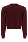 firm knit cashmere blend cotton cardigan
