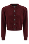 firm knit cashmere blend cotton cardigan