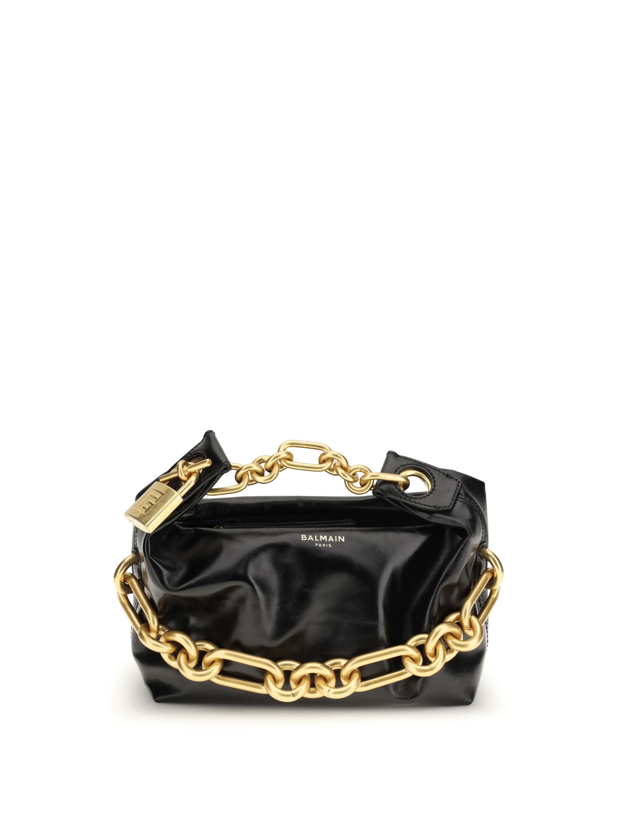 BALMAIN OS sync mini leather shoulder bag