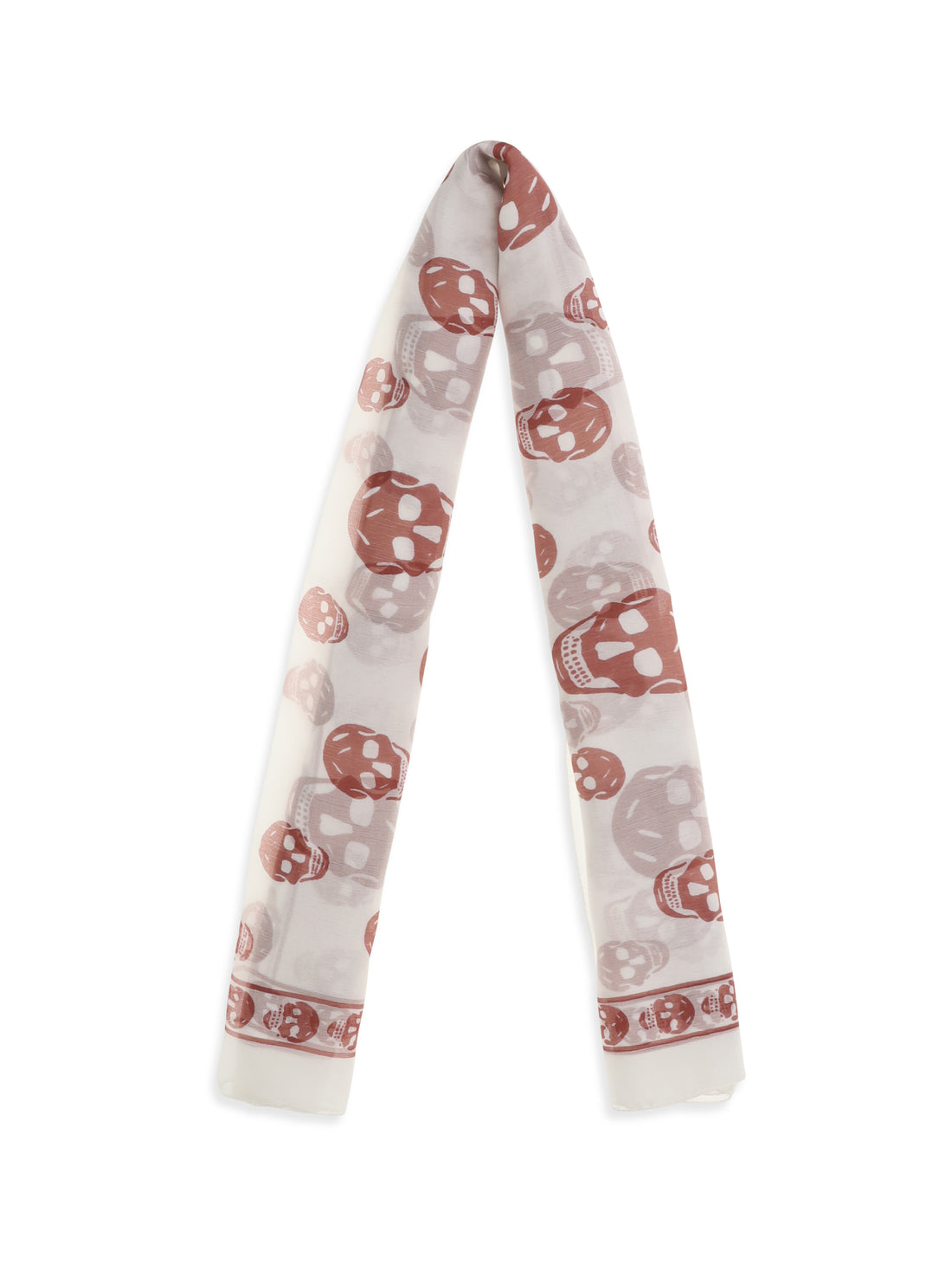 ALEXANDER MCQUEEN OS silk skull scarf