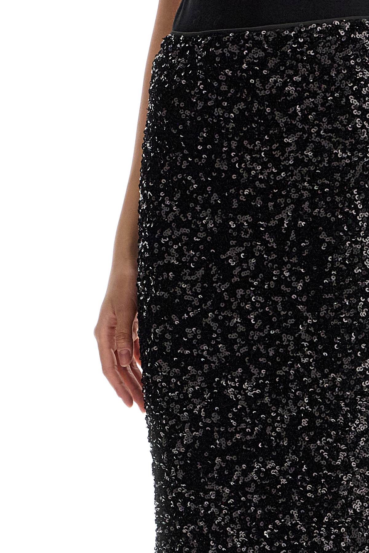 midi sequin skirt in