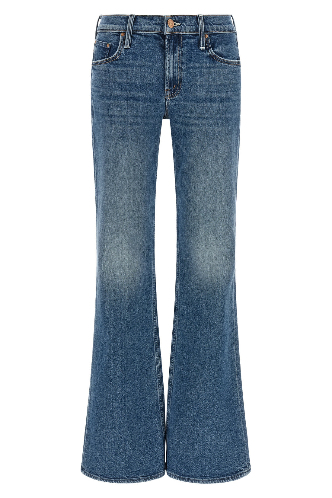 MOTHER 24 the the jinx heel mother jeans define the silhouette through a flared bootcut