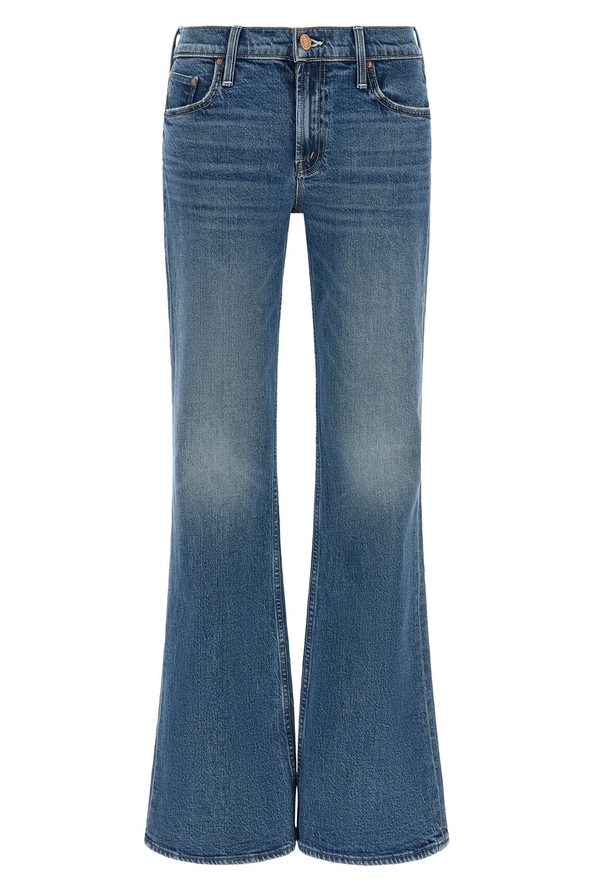 the the jinx heel mother jeans define the silhouette through a flared bootcut