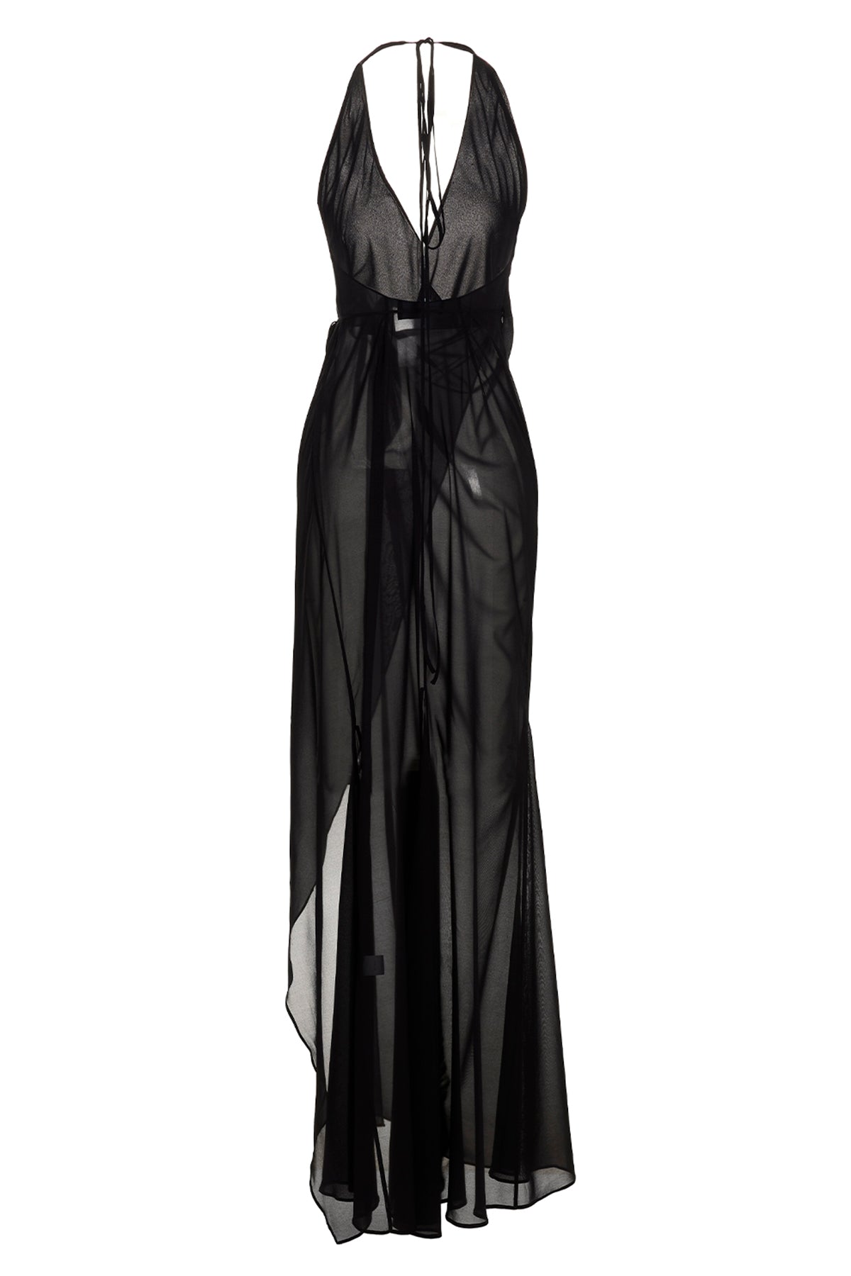 king tide silk blend wrap dress