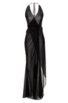 king tide silk blend wrap dress