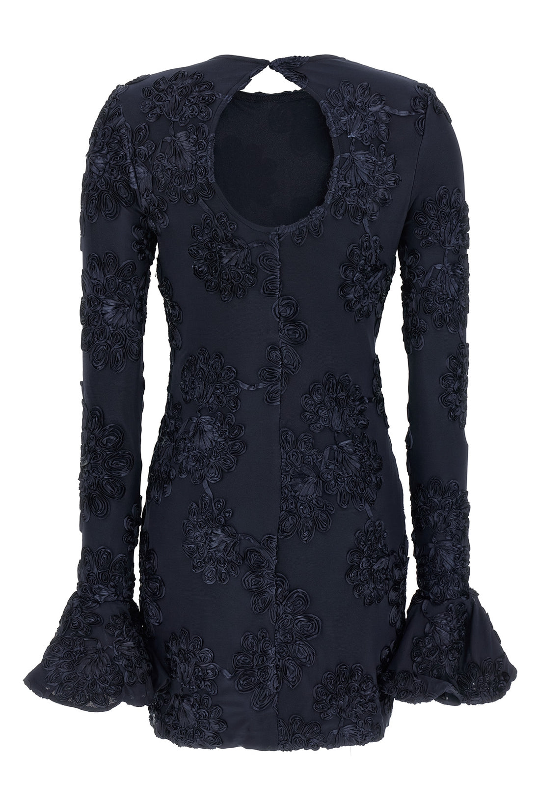 ROTATE BIRGER CHRISTENSEN 36 mesh 3d mesh mini dress