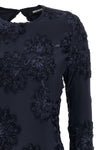 mesh 3d mesh mini dress