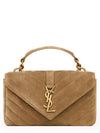 College Mini Suede Leather Shoulder Bag