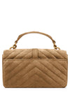 College Mini Suede Leather Shoulder Bag