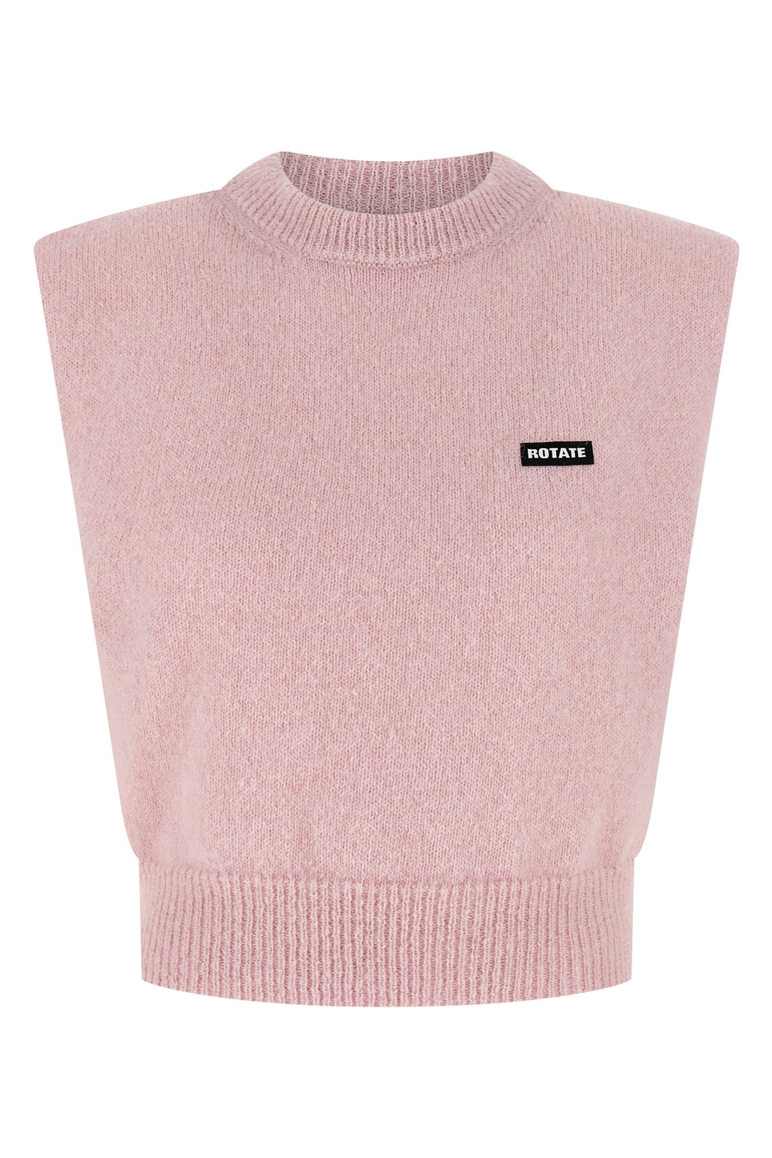 ROTATE BIRGER CHRISTENSEN XS knit cropped cropped vest in alpaca and wool blend