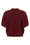 slinky knit polo shirt in stretch merino wool blend