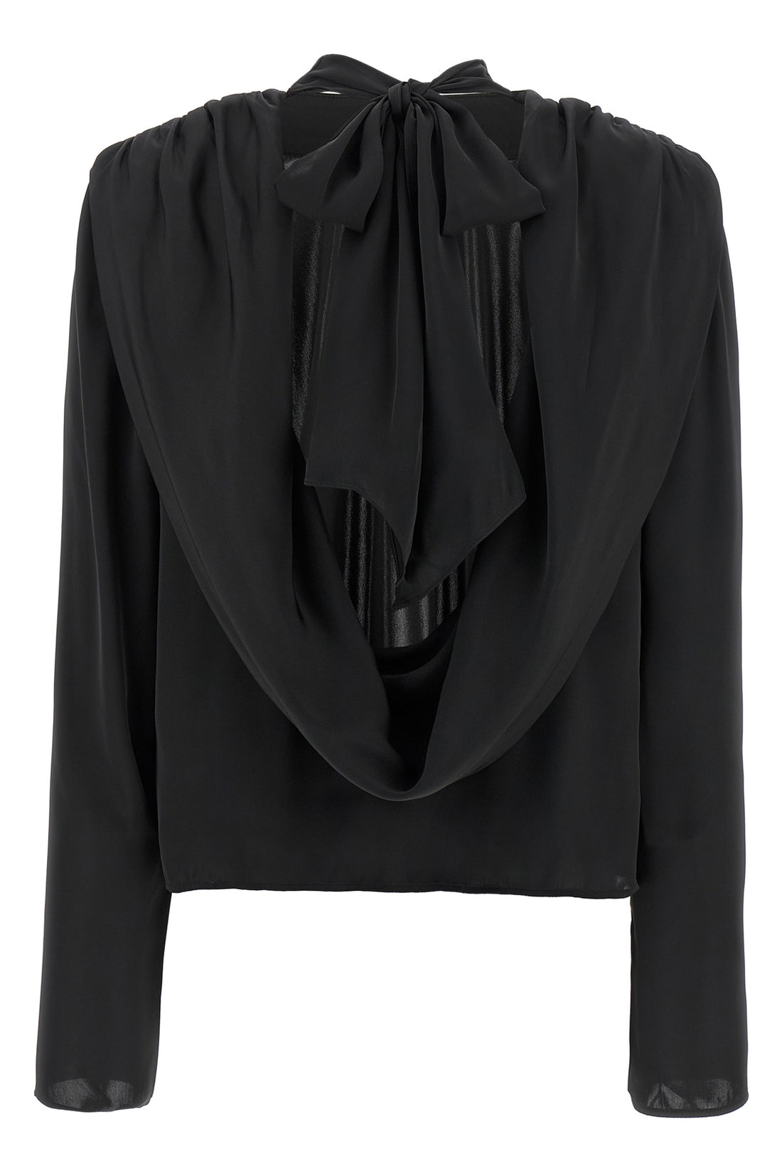 ROTATE BIRGER CHRISTENSEN 32 satin drapy back satin top