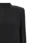 satin drapy back satin top