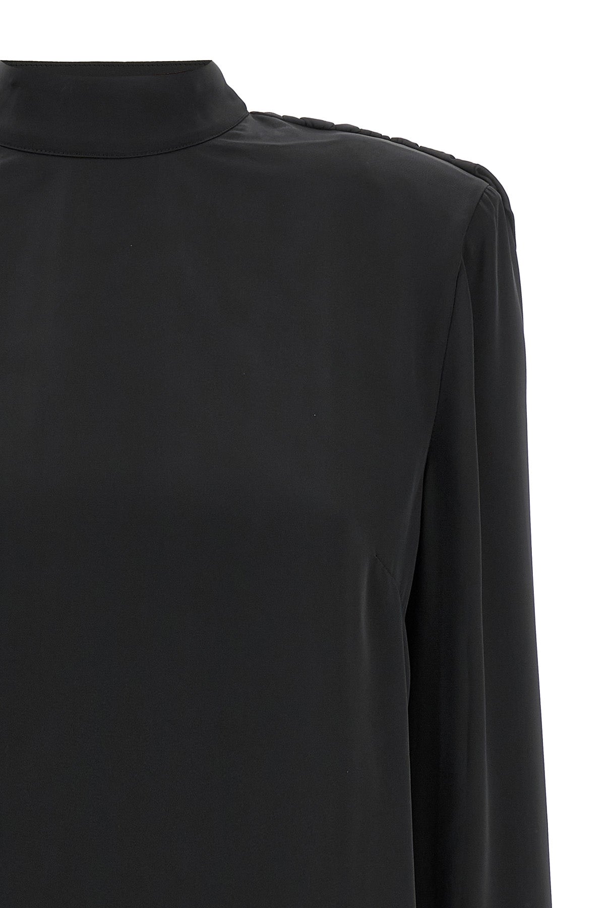 satin drapy back satin top