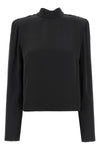 satin drapy back satin top