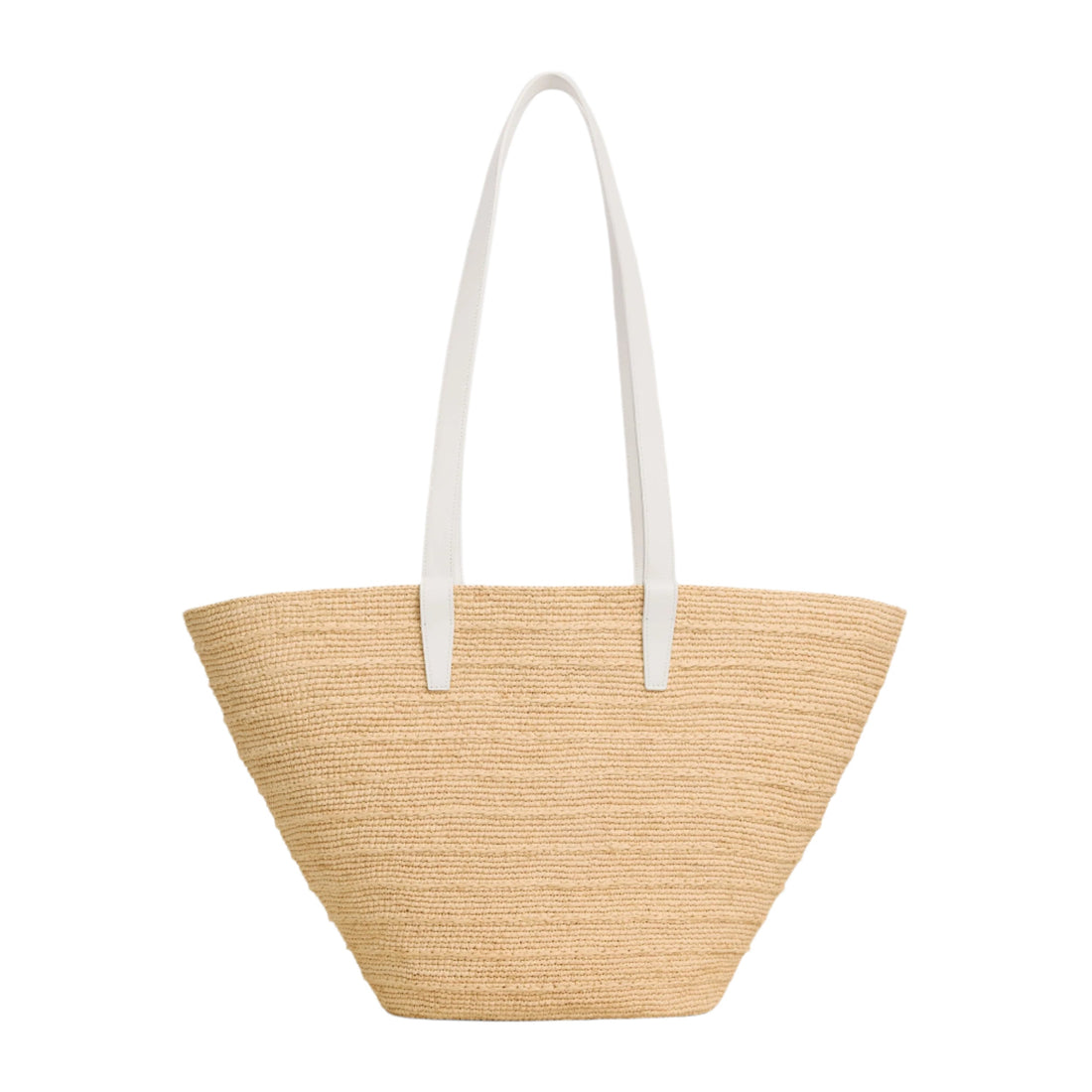 中号 Triomphe Panier 拉菲草手提包