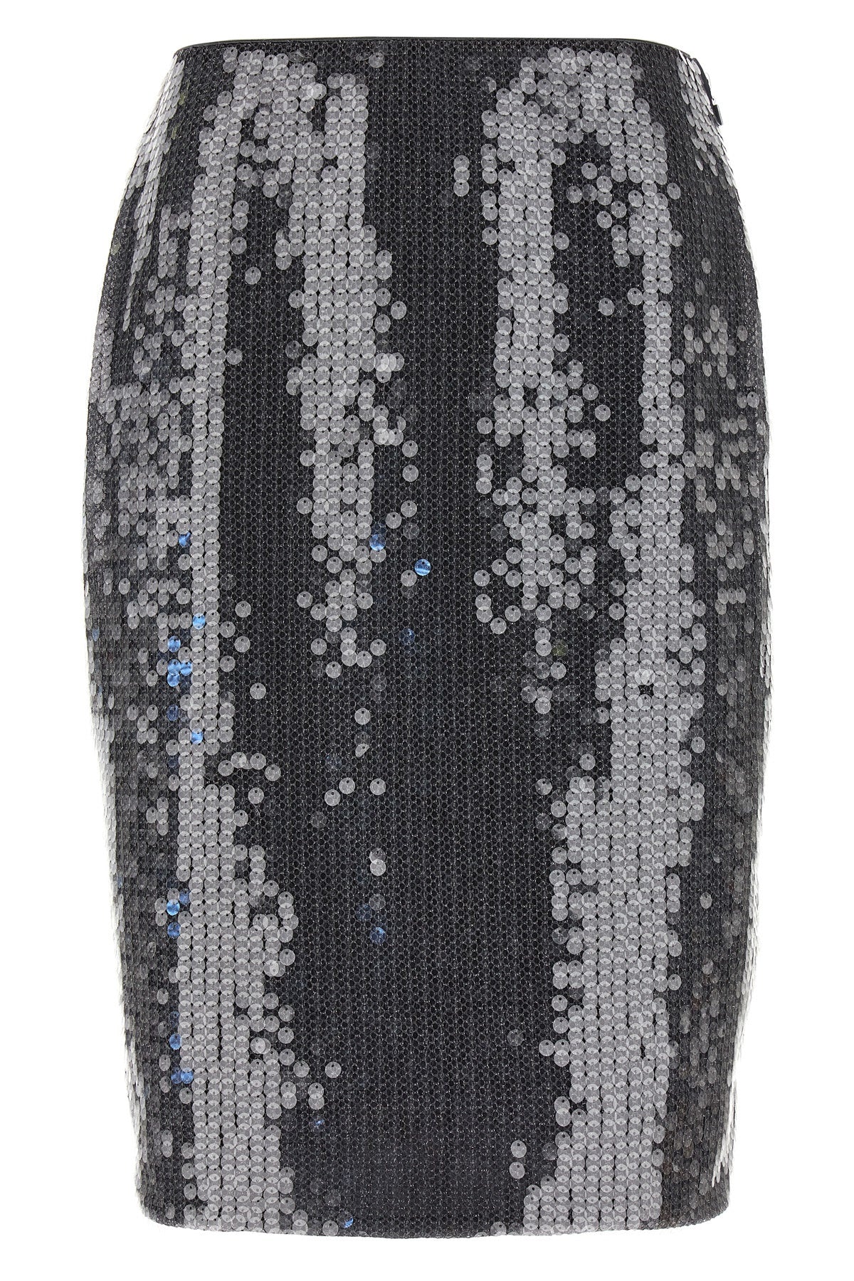 net sequin midi mesh skirt