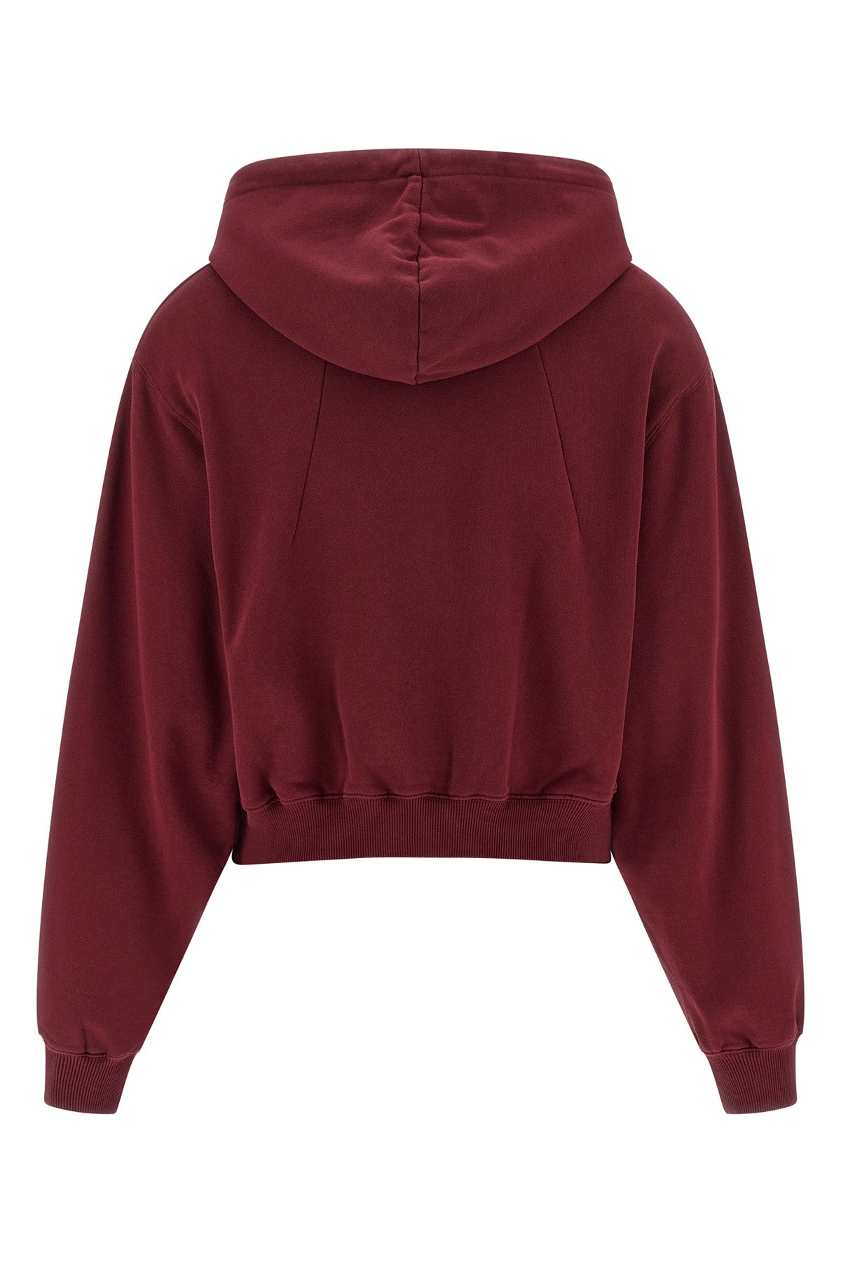 terry back cotton fleece hoodie
