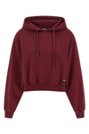 terry back cotton fleece hoodie