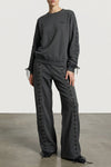 lacing fleece pants