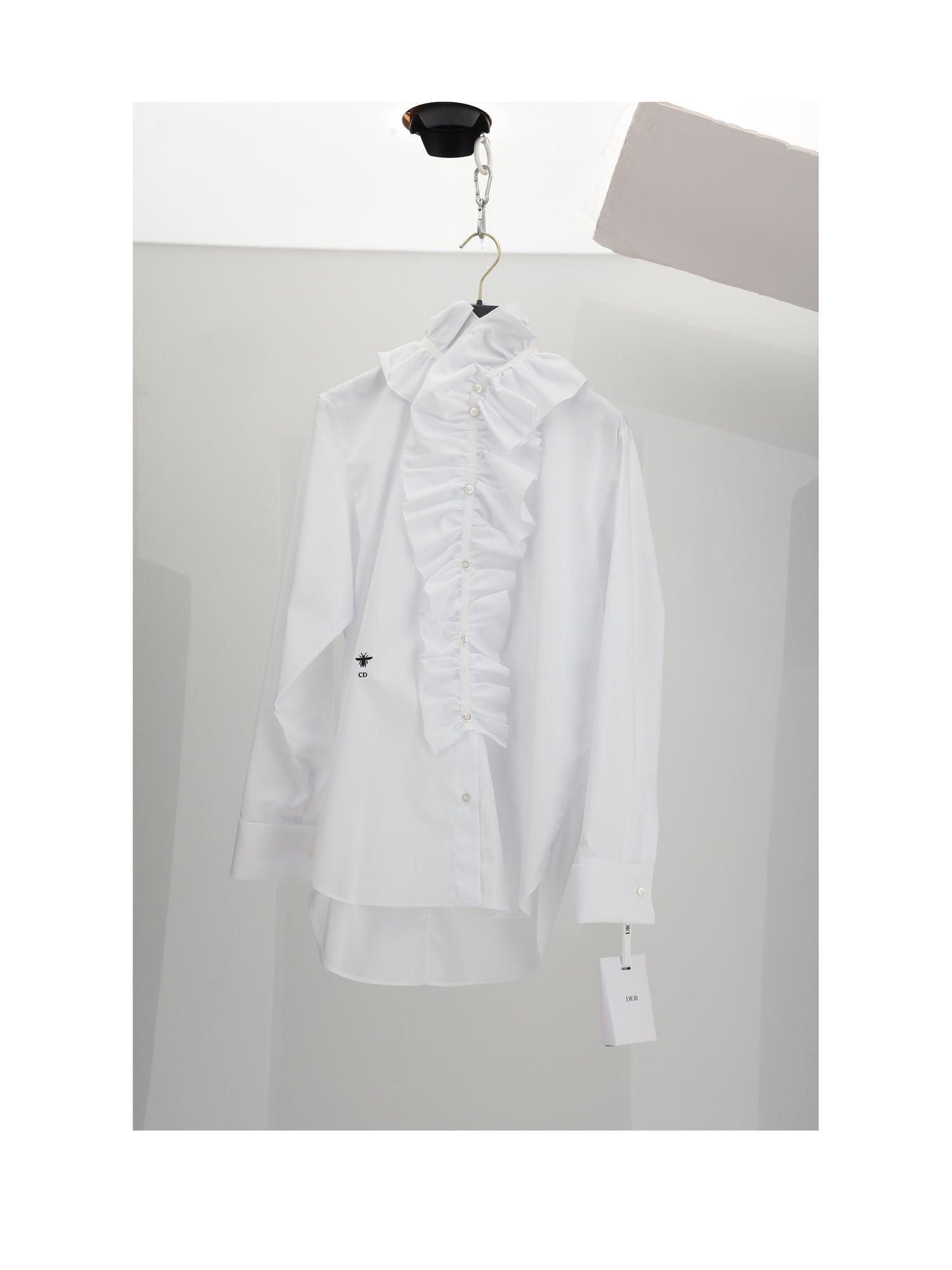 DIOR 38 chemise nd+ab-popeline