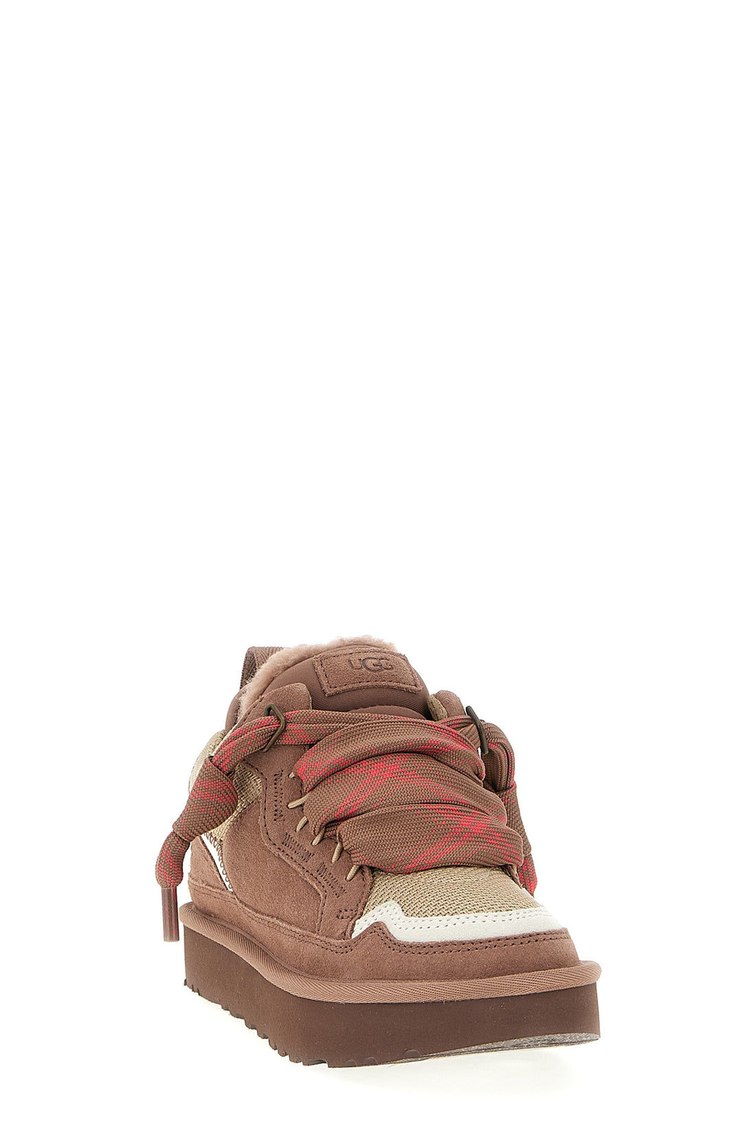UGG 5 lowmel suede and woven canvas sneakers