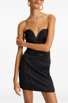 satin mini satin dress
