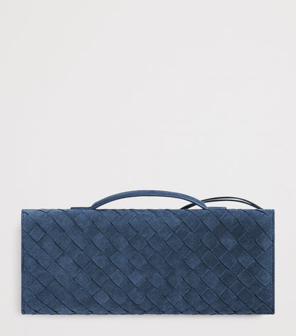 Andiamo Long Suede Leather Clutch