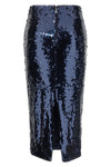 sequin pencil sheath skirt