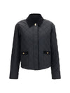 padded jacket with gancini buckles