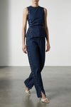 denim buttoned cotton denim jeans