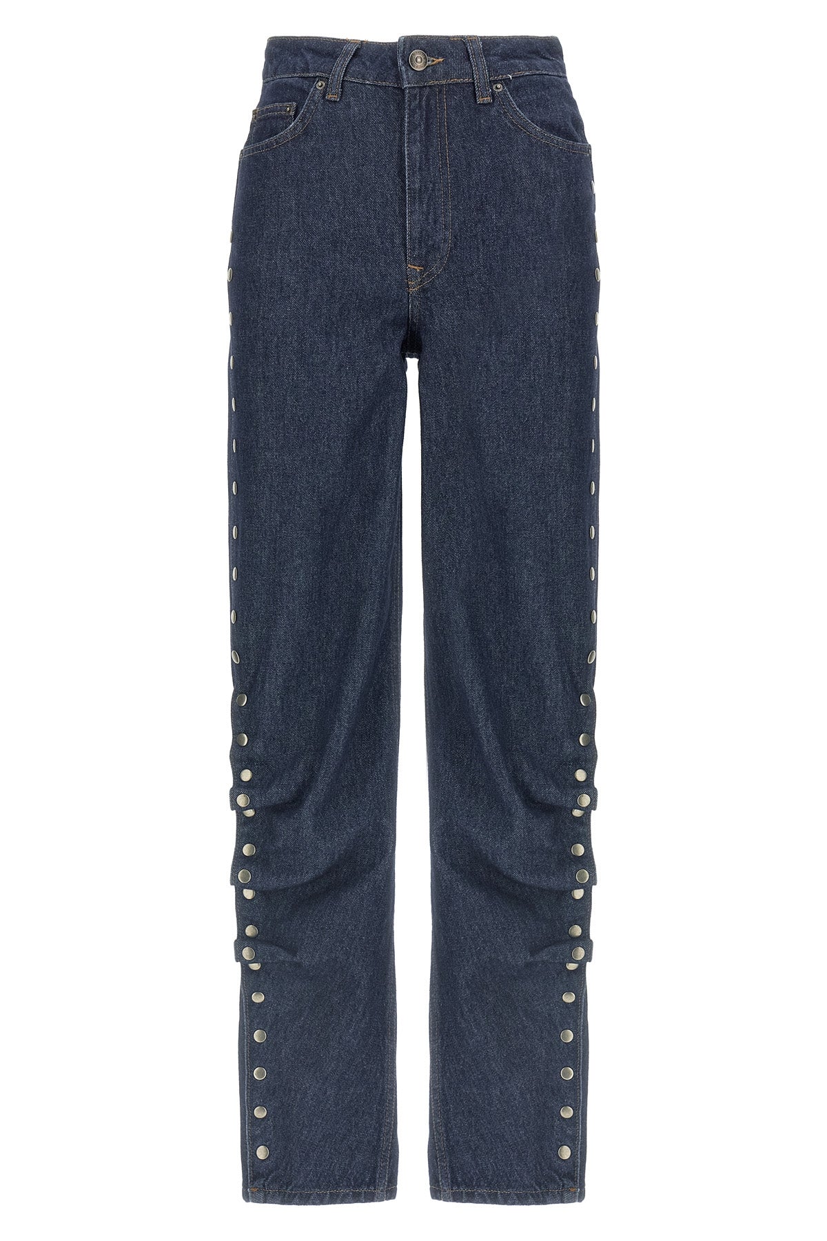 denim buttoned cotton denim jeans